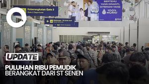 Video: H-2 Lebaran, 27.934 Pemudik Berangkat dari Stasiun Pasar Senen