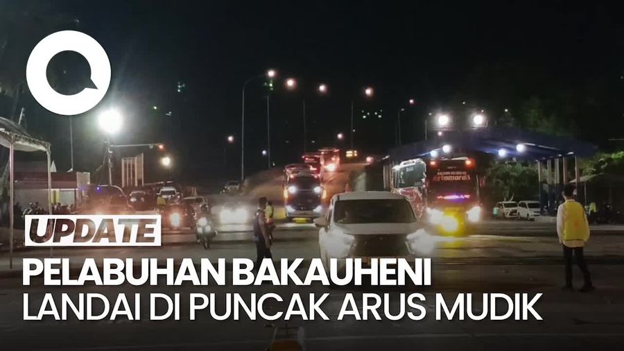 Video: Memasuki Puncak Arus Mudik, Pelabuhan Bakauheni Landai