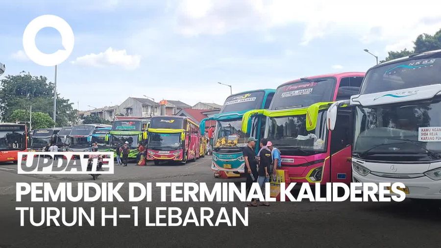 Video: H-1 Lebaran, Penumpang di Terminal Kalideres Turun Drastis