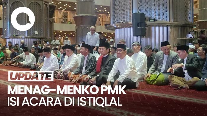 Video: Menag-Menko PMK Isi Acara Gema Takbir Akbar Nasional di Masjid Istiqlal