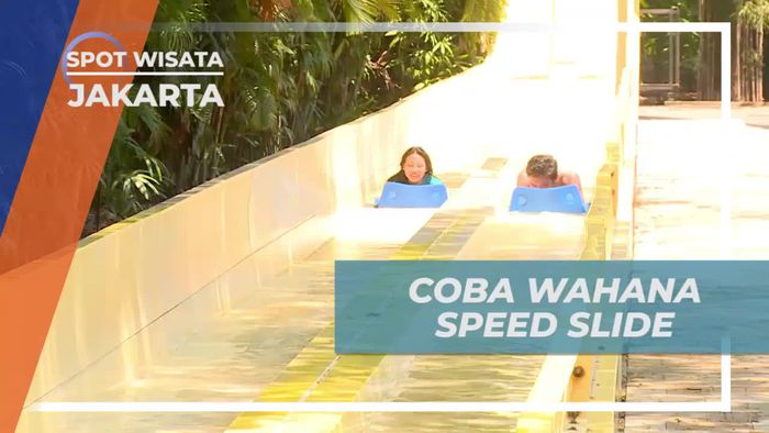 Meluncur Dengan Kecepatan Tinggi di Wahana Speed Slide, Jakarta