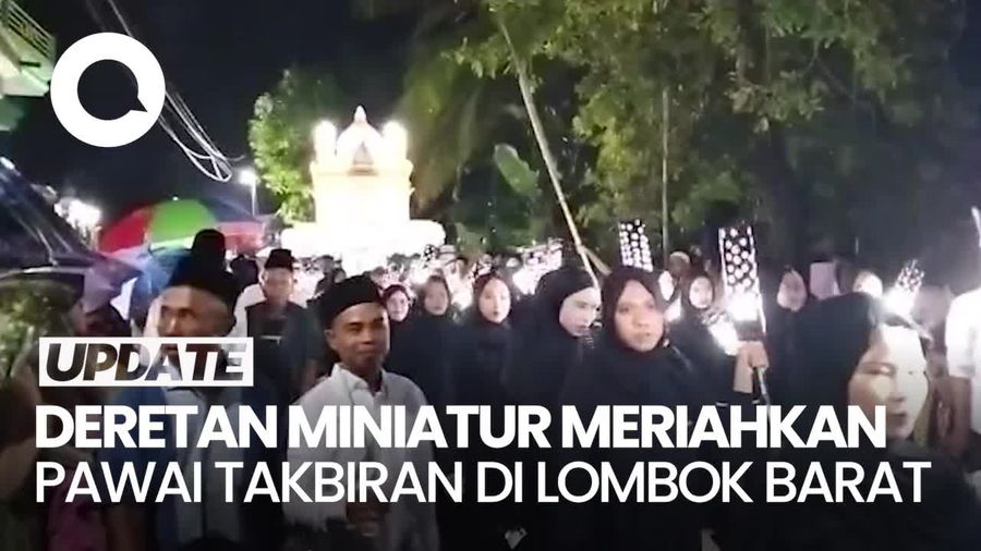 Video: Jin Ifrit hingga Perahu Nabi Nuh Meriahkan Pawai Takbiran di Lombok