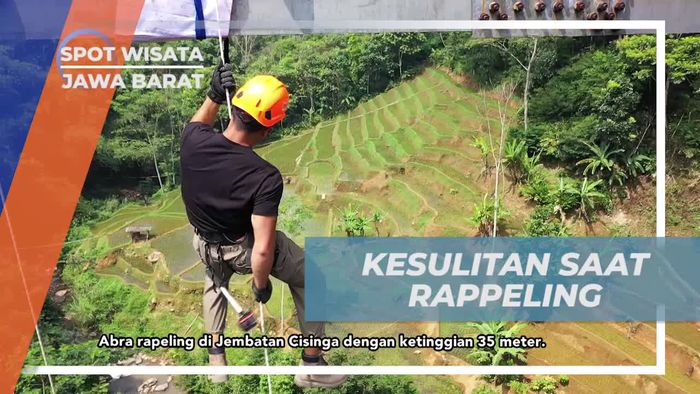 Tantangan Rappeling yang Mengasyikkan di Jembatan Baru Cisinga, Jawa Barat