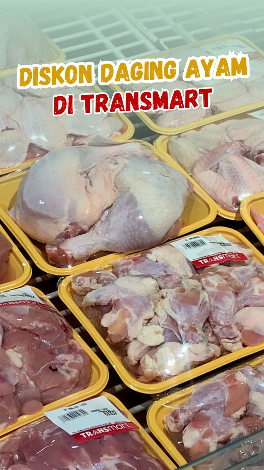 Video: Daging Ayam Banting Harga di Transmart, Cocok Dimasak Opor Buat Lebaran! 