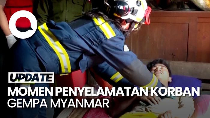 Momen Heroik Penyelamatan Korban Gempa Myanmar yang Terjebak 40 Jam