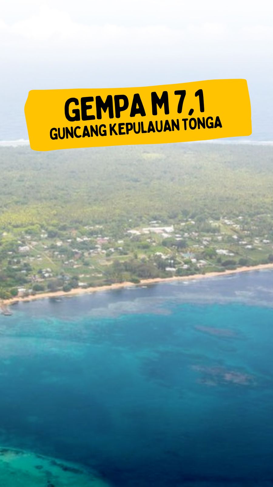 Video Peringatan Tsunami Muncul Seusai Gempa M 7,1 Guncang Kepulauan Tonga