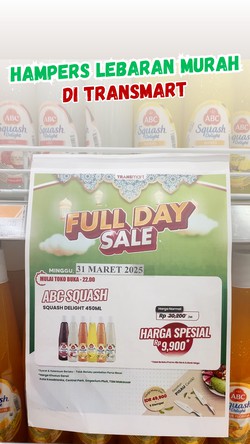 Video: Sirup-Hampers Lebaran Murah Meriah di Transmart Full Day Sale