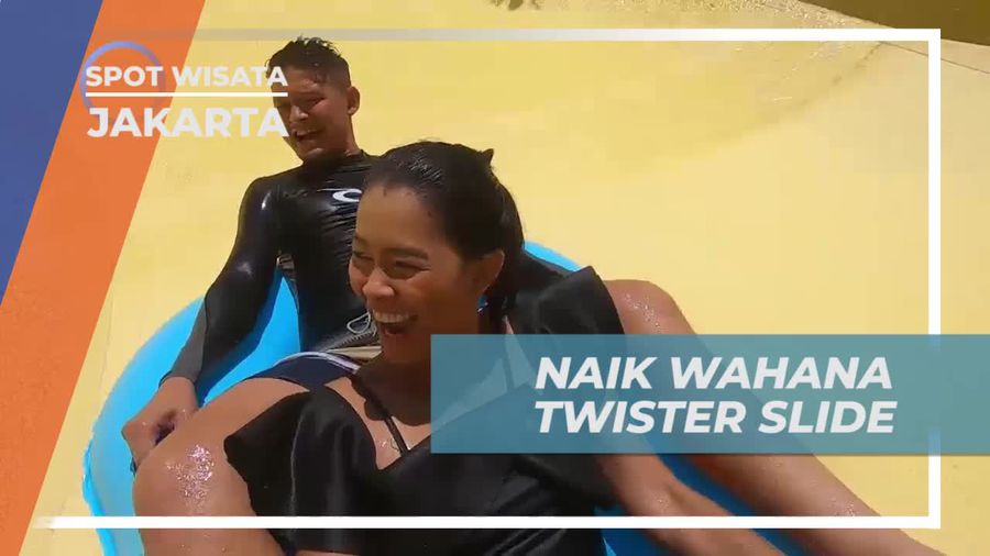 Menikmati Sensasi Meluncur di Wahana Twister Slide, Jakarta