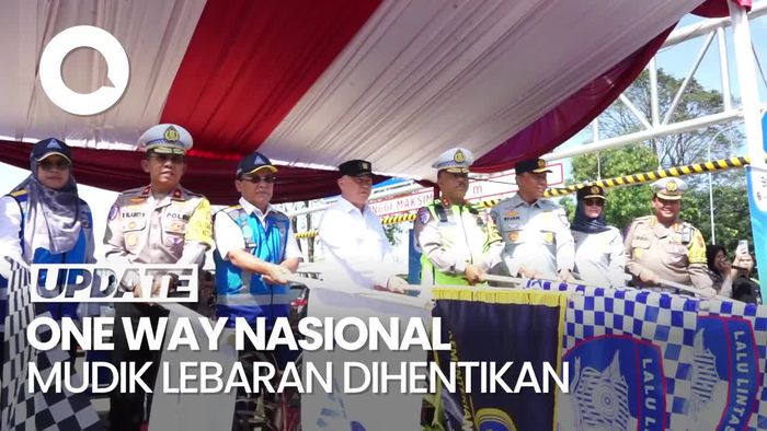 Video: Kakorlantas Setop One Way Nasional Mudik Lebaran, Arus Lalin Tol Lancar