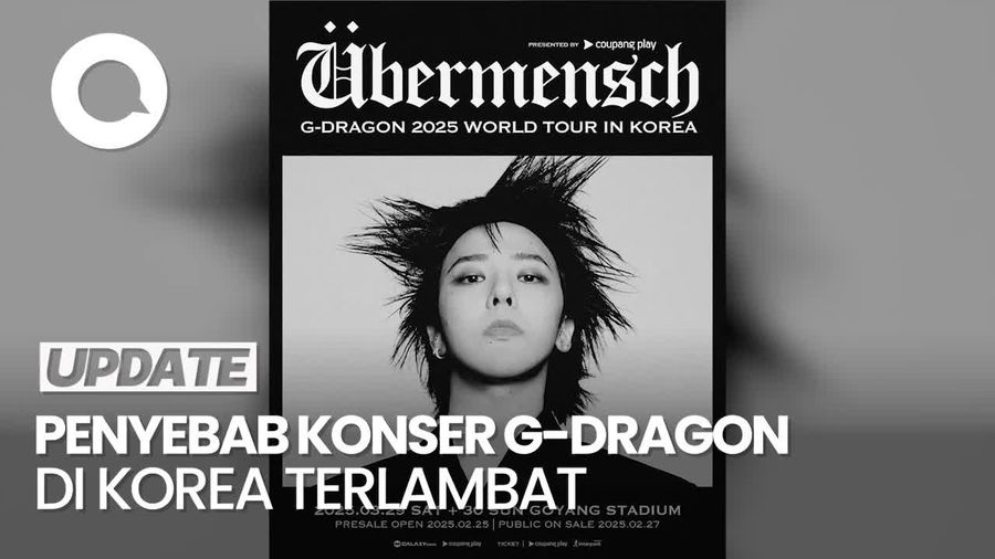 Video Permintaan Maaf Agensi soal Konser G-Dragon di Korea Molor