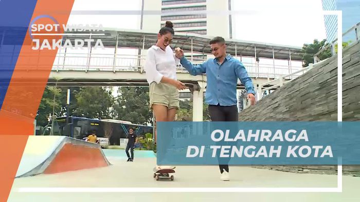 Mencoba Berbagai Olahraga Seru di Taman Dukuh Atas, Jakarta