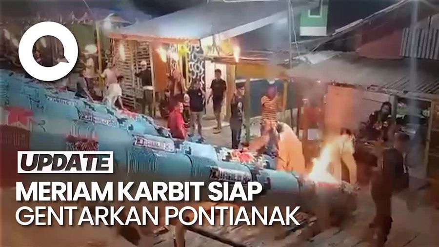 Video: Sambut Lebaran, Warga Pontianak Siap Gelar Tradisi Meriam Karbit