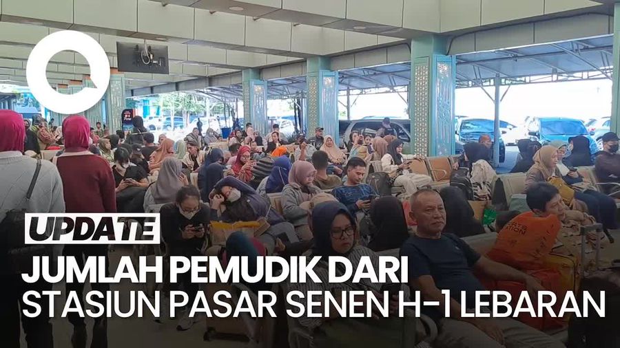 Video: 26 Ribu Pemudik dari Stasiun Pasar Senen Siang Ini 