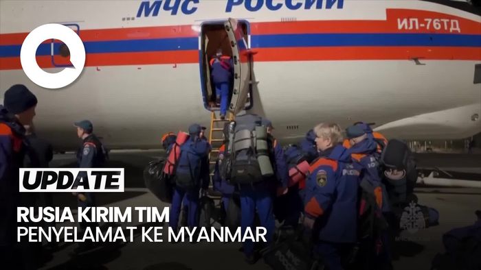 Video: Rusia Kirim Tim Penyelamat ke Myanmar yang Dilanda Gempa