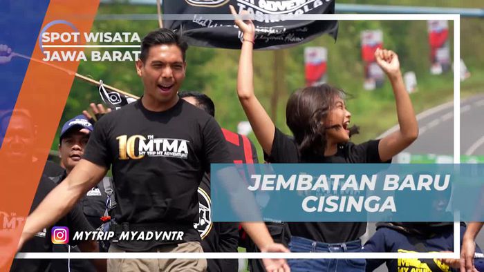 Uji Adrenalin di Jembatan Baru Cisinga, Jawa Barat