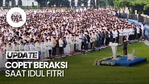 Video 6 Warga Kecopetan Usai Salat Id di Lapangan Gasibu Bandung