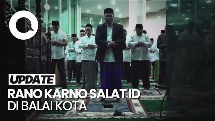Video: Wagub Rano Karno Salat Id di Balai Kota