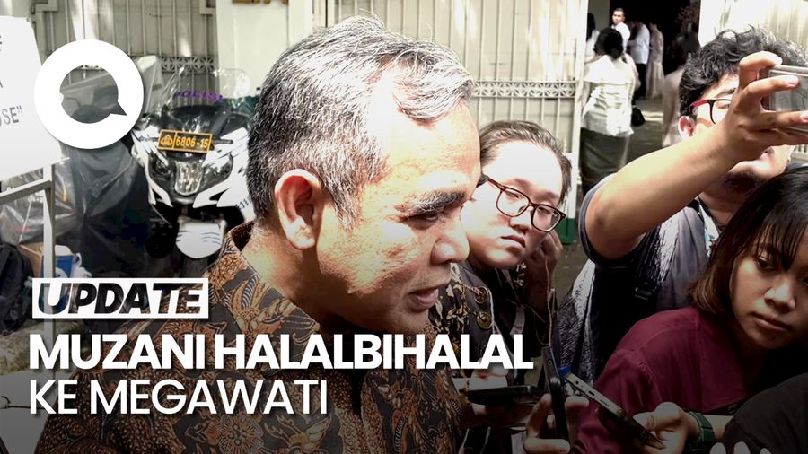  Video: Halalbihalal ke Rumah Megawati, Muzani Sebut Tak Bahas Politik