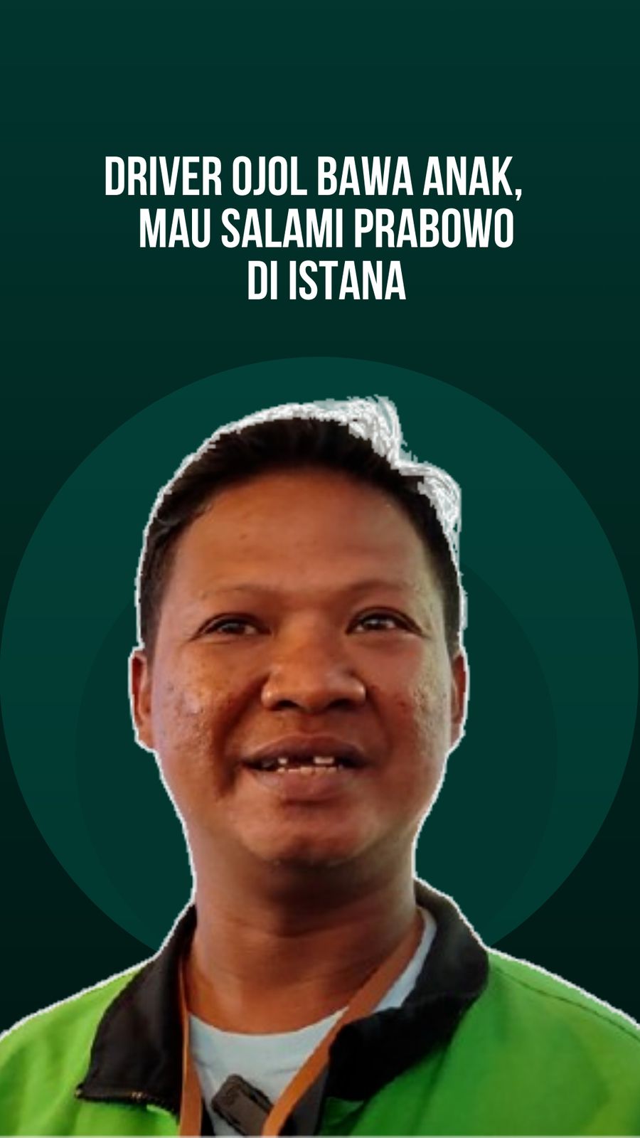 Video: Senangnya Driver Ojol, Bawa Anak Halalbihalal sama Prabowo di Istana