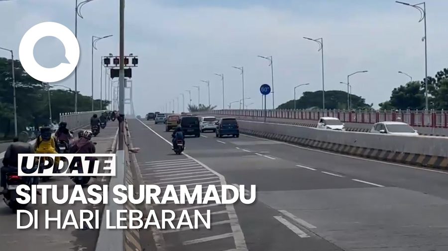 Video: Jembatan Suramadu Ramai Lancar Saat Lebaran