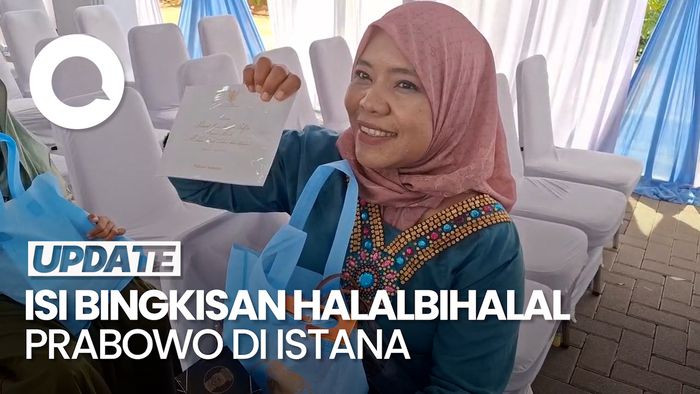 Video Warga Spill Isi Bingkisan Halalbihalal Prabowo: Handuk-Kue Kering