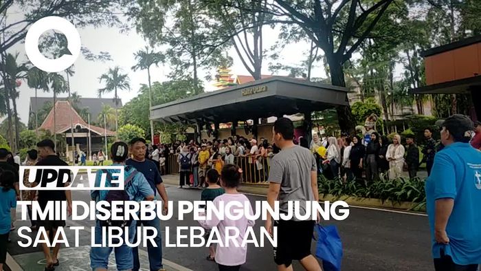 Video: TMII Ramai Pengunjung di H+1 Lebaran, Diperkirakan Capai 25 Ribu Orang