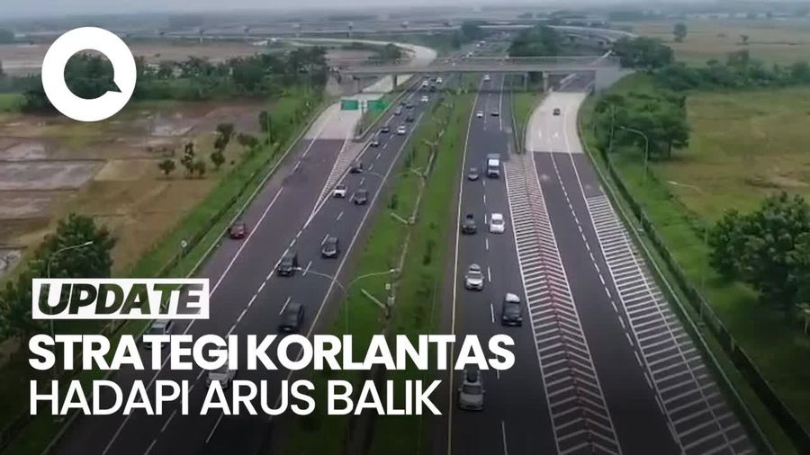 Video Kakorlantas Bakal Terapkan One Way Bertahap Saat Arus Balik