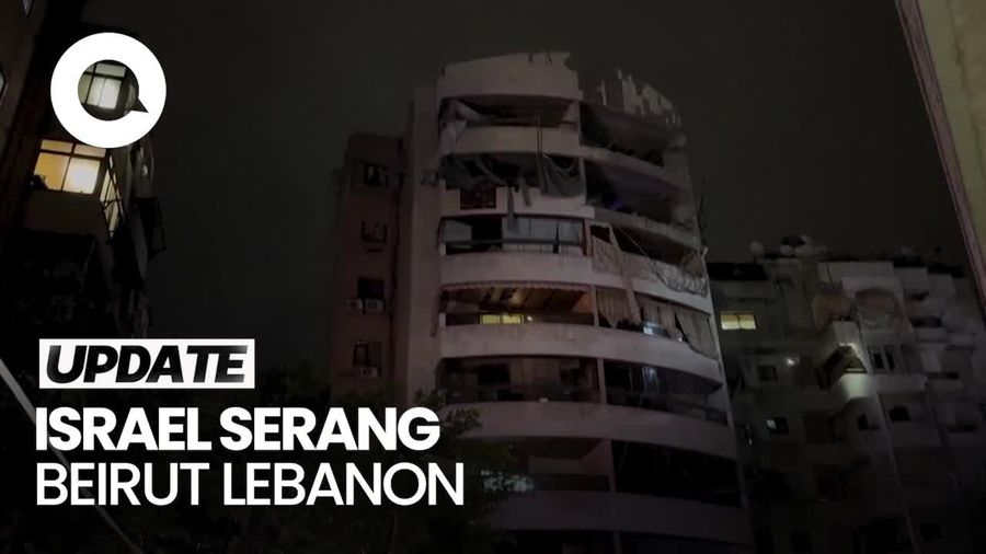 Video: Israel Serang Beirut Lebanon, 3 Orang Tewas dan 7 Terluka