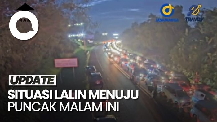 Video: Arus Lalu Lintas Menuju Puncak Padat Malam Ini
