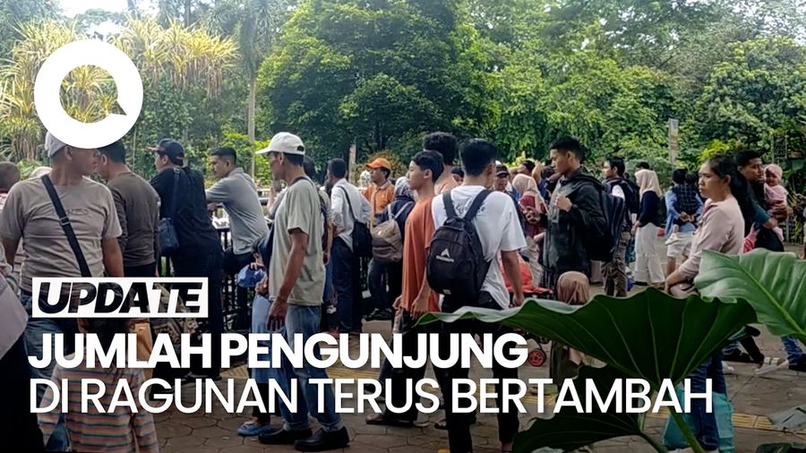 Video: H+1 Lebaran, 40 Ribu Pengunjung Telah Padati Ragunan Siang Ini 