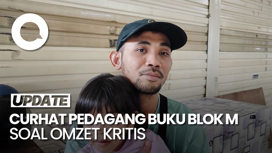 Video: Omzet Kritis, Pedagang Buku di Blok M Pilih Tak Mudik