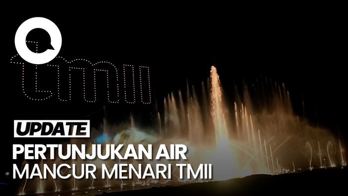 Video: Pertunjukan Air Mancur Menari TMII di Hari Kedua Lebaran 