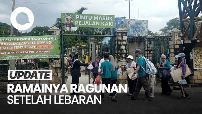 Video Ragunan Diserbu Pengunjung H+1 Lebaran