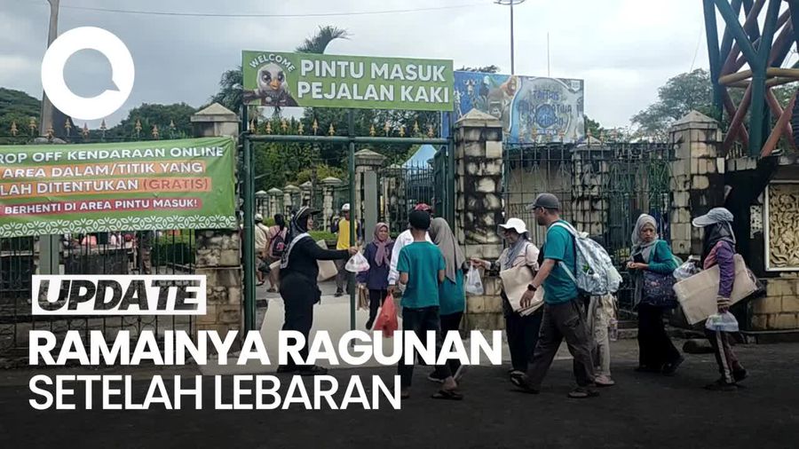 Video Ragunan Diserbu Pengunjung H+1 Lebaran