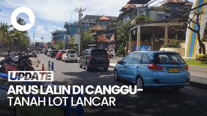 Video: Arus Lalin di Canggu-Tanah Lot Bali Ramai Lancar saat Libur Lebaran