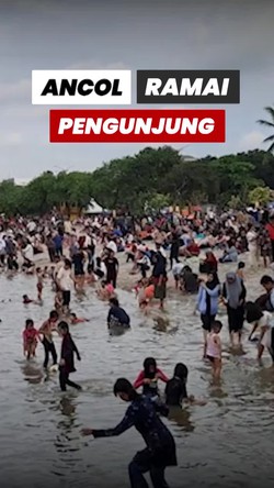 Video: Hari Kedua Lebaran, Ancol Dipadati 55 Ribu Pengunjung