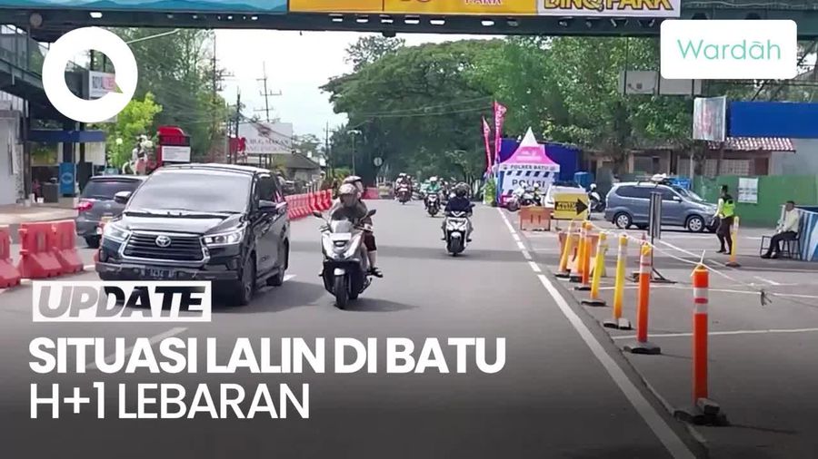 Video Lalin di Kota Batu Malang Ramai Lancar