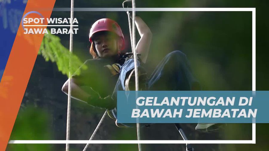 Rasakan Kegembiraan Bergelantungan di Bawah Jembatan Cisinga, Jawa Barat