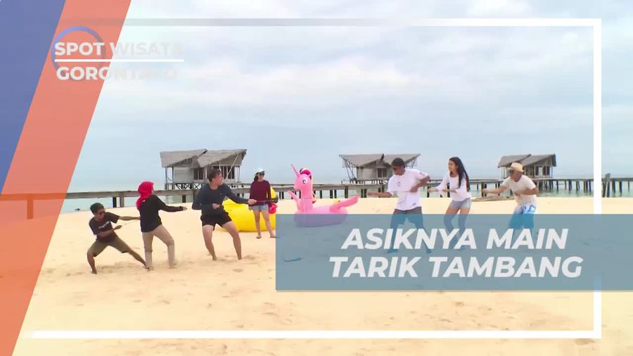 Bersantai Dengan Serunya Permainan Tarik Tambang, Gorontalo