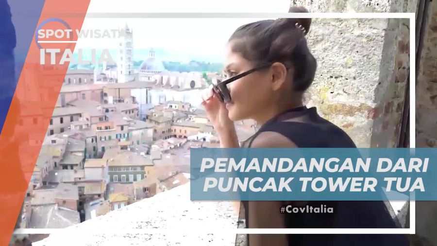 Saksikan Keindahan Kota dari Puncak Tower Tua di Italia