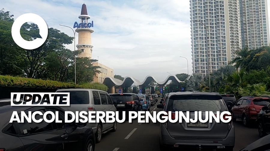 Video: Ancol Diserbu Pengunjung, Antrean di Pintu Masuk Mengular