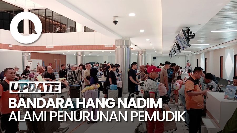 Video Arus Mudik Via Bandara Hang Nadim Batam Alami Penurunan