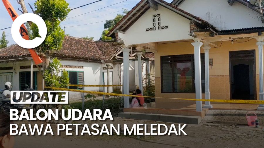  Video: Balon Udara Bawa Petasan Meledak di Tulungagung, Rumah-Mobil Rusak