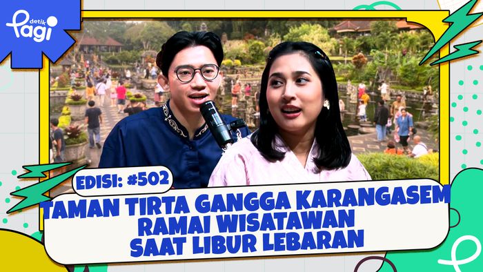 Taman Tirta Gangga Karangasem Ramai Wisatawan Saat Libur Lebaran