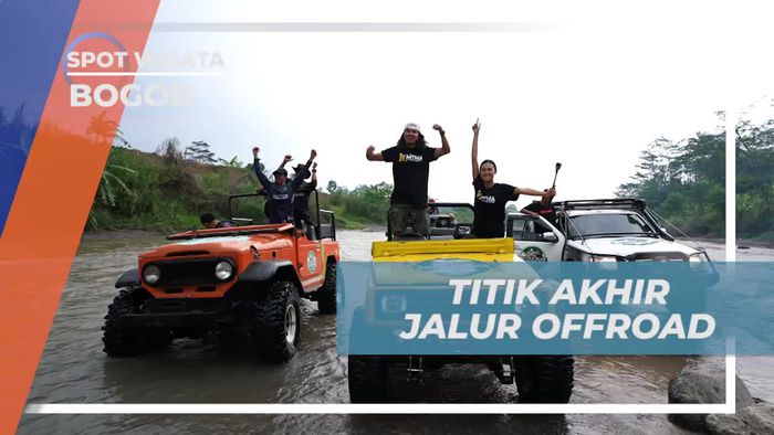 Mencapai Titik Akhir Jalur Offroad di Sungai Hambalang, Bogor