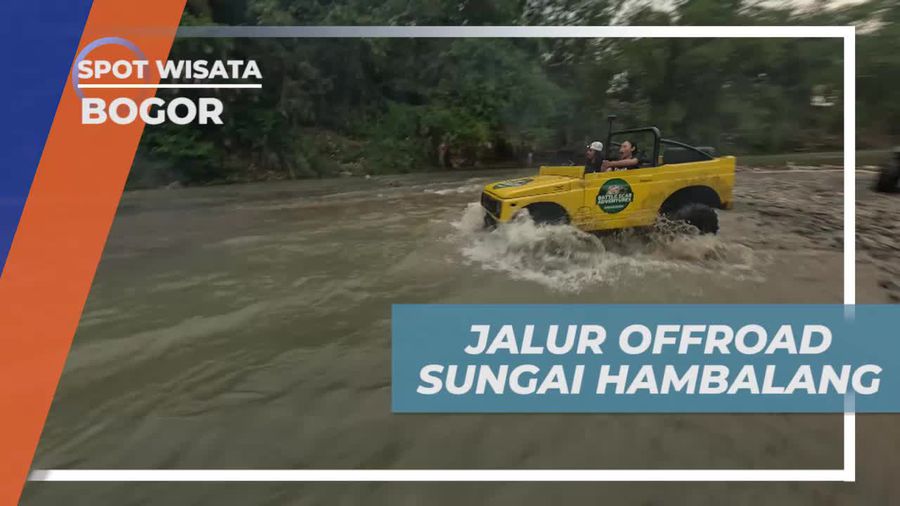 Menaklukkan Jalur Offroad Sungai Hambalang, Bogor