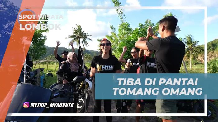 Menyambut Keindahan di Pantai Tomang Omang, Lombok