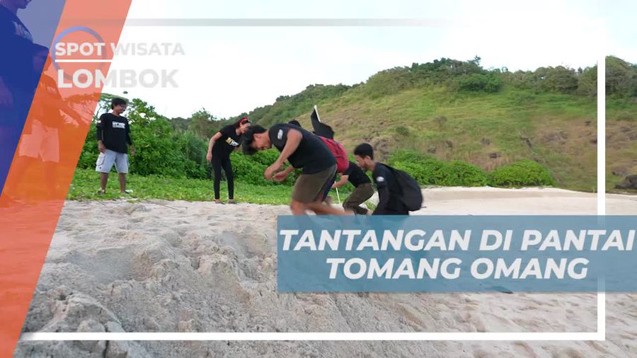 Menantang Diri di Pantai Tomang Omang, Lombok