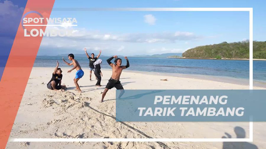 Rayakan Kemenangan Tim Abra di Gili Nanggu, Lombok