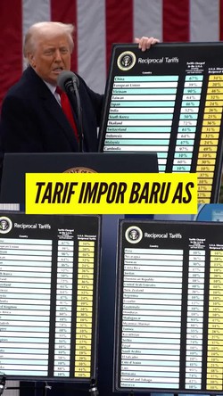 Video: Trump Umumkan Tarif Baru AS, Indonesia Kena 32%